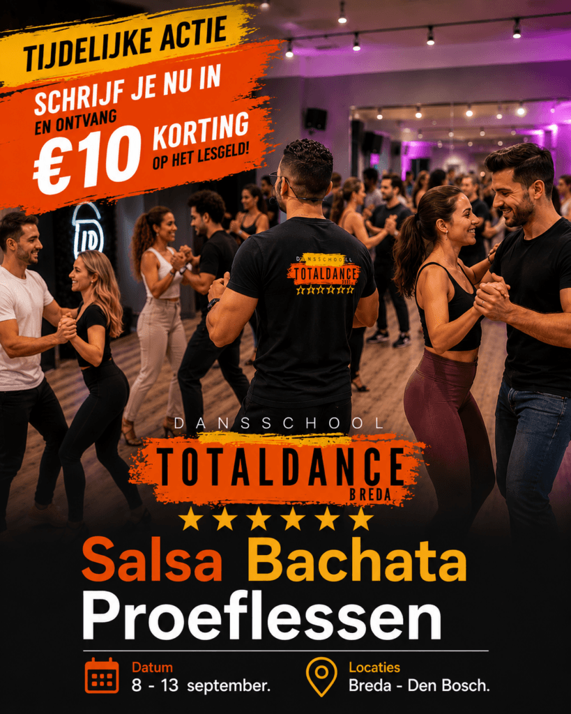 proeflessen danslessen salsa bachata sept 2026
